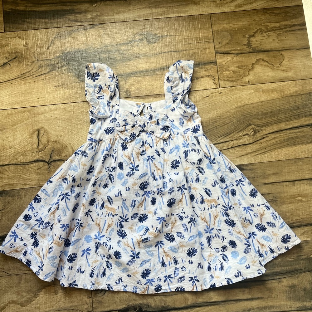 Janie and Jack Safari Flutter Sleeve Dress